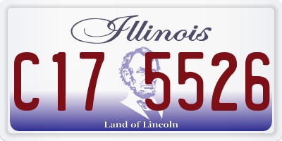 IL license plate C175526