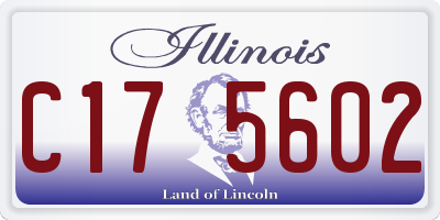 IL license plate C175602