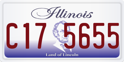IL license plate C175655