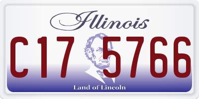 IL license plate C175766