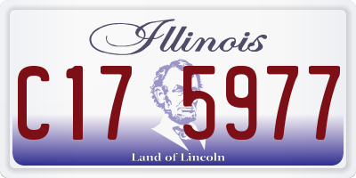 IL license plate C175977