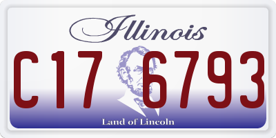 IL license plate C176793