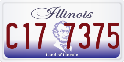 IL license plate C177375