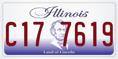 IL license plate C177619