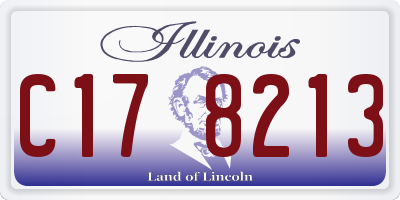 IL license plate C178213