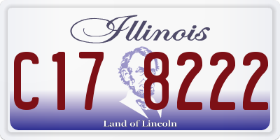 IL license plate C178222