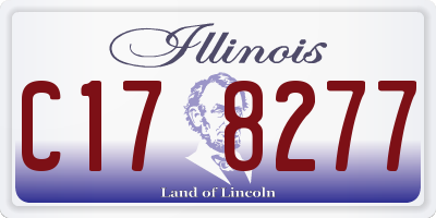 IL license plate C178277