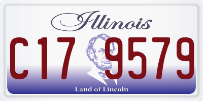 IL license plate C179579
