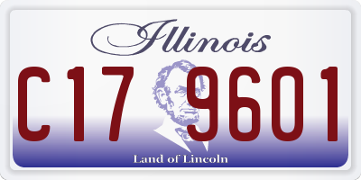 IL license plate C179601