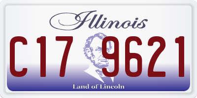IL license plate C179621