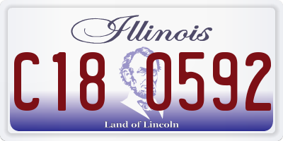 IL license plate C180592