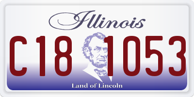 IL license plate C181053