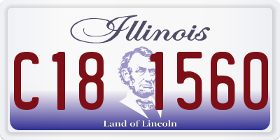 IL license plate C181560