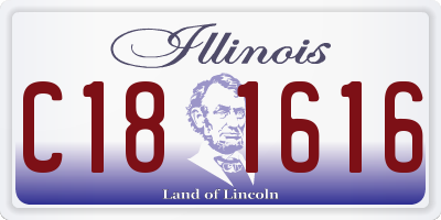 IL license plate C181616