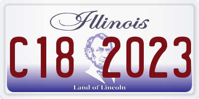 IL license plate C182023