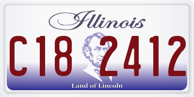IL license plate C182412