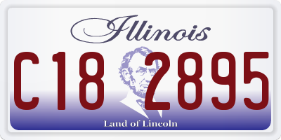 IL license plate C182895