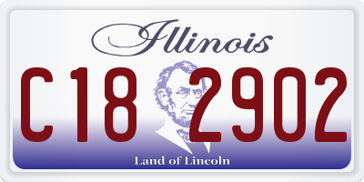 IL license plate C182902