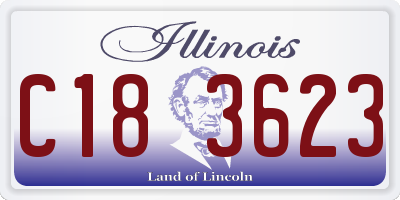 IL license plate C183623