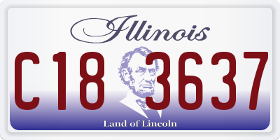 IL license plate C183637