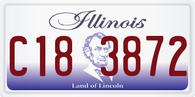 IL license plate C183872