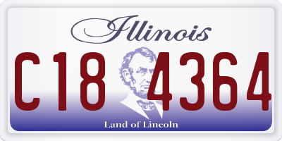 IL license plate C184364