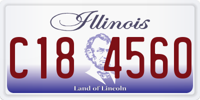 IL license plate C184560