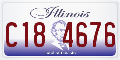 IL license plate C184676
