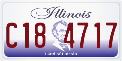 IL license plate C184717