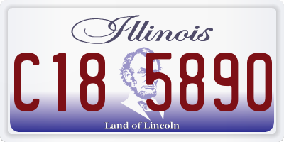 IL license plate C185890