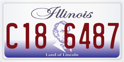 IL license plate C186487