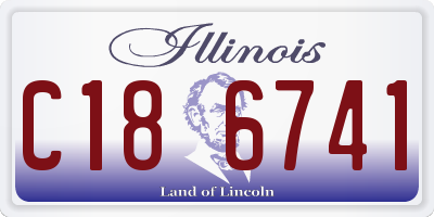 IL license plate C186741