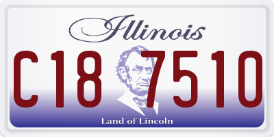 IL license plate C187510