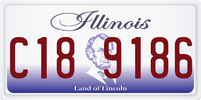 IL license plate C189186