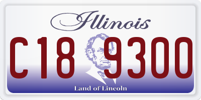 IL license plate C189300