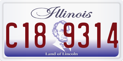 IL license plate C189314