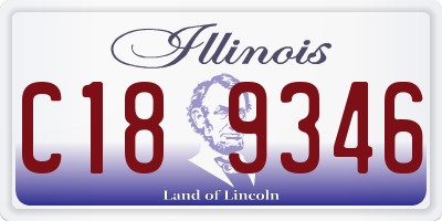 IL license plate C189346