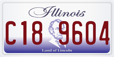 IL license plate C189604