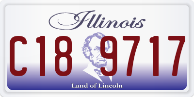 IL license plate C189717