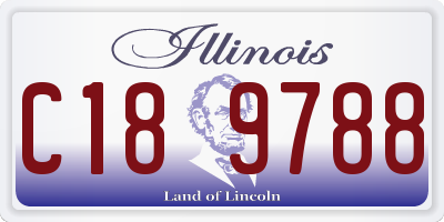 IL license plate C189788