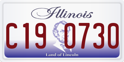 IL license plate C190730