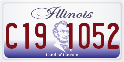 IL license plate C191052