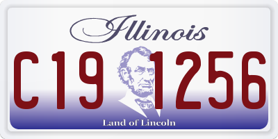 IL license plate C191256
