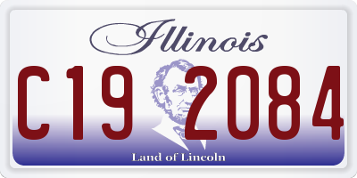 IL license plate C192084