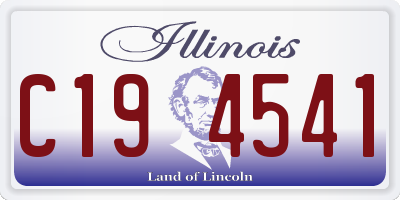 IL license plate C194541