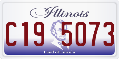 IL license plate C195073