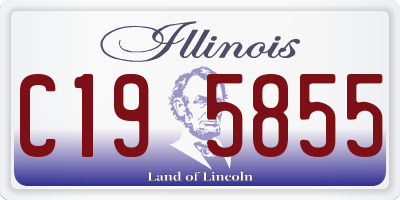 IL license plate C195855