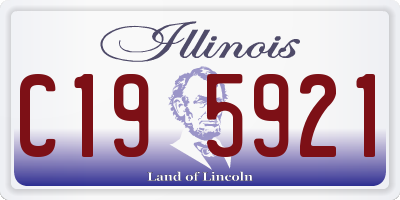 IL license plate C195921