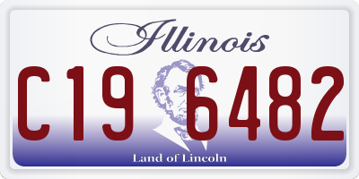 IL license plate C196482