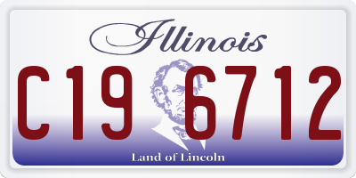 IL license plate C196712